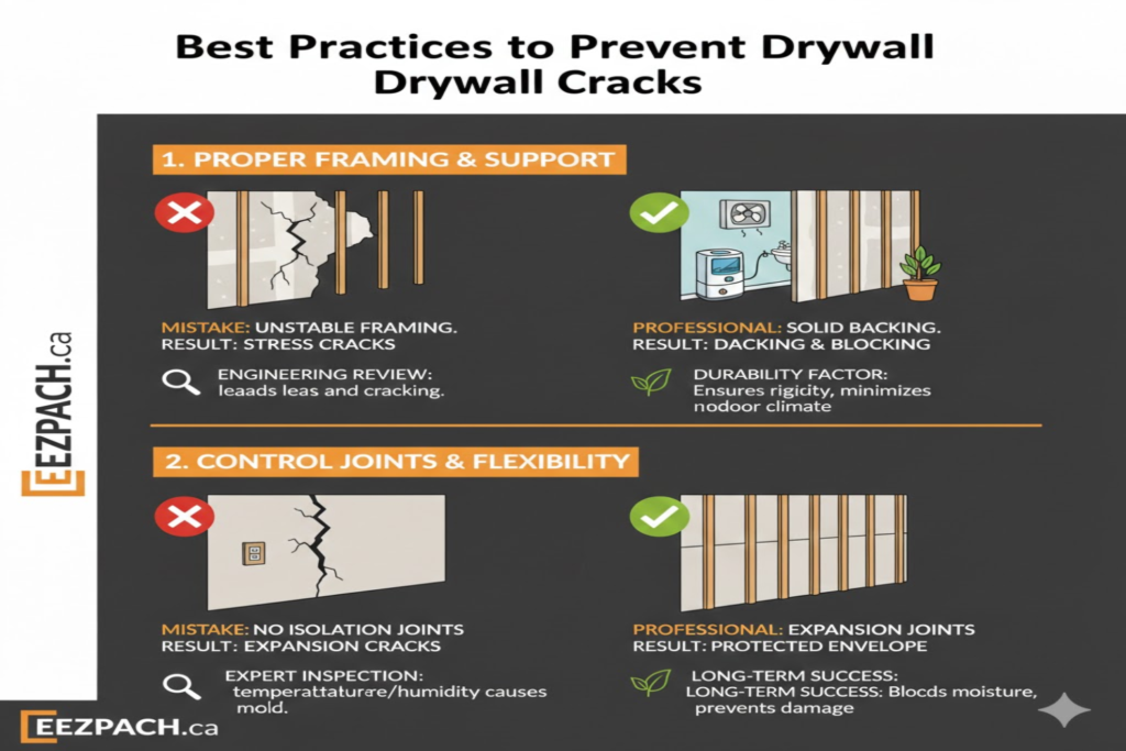 Best Practices to Prevent Drywall Cracks