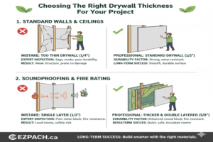 Choosing The Right Drywall Thickness For Your Project