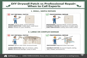 DIY Drywall Patch vs Professional Repair: When to Call Experts