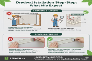 Drywall Installation Step-by-Step: What to Expect
