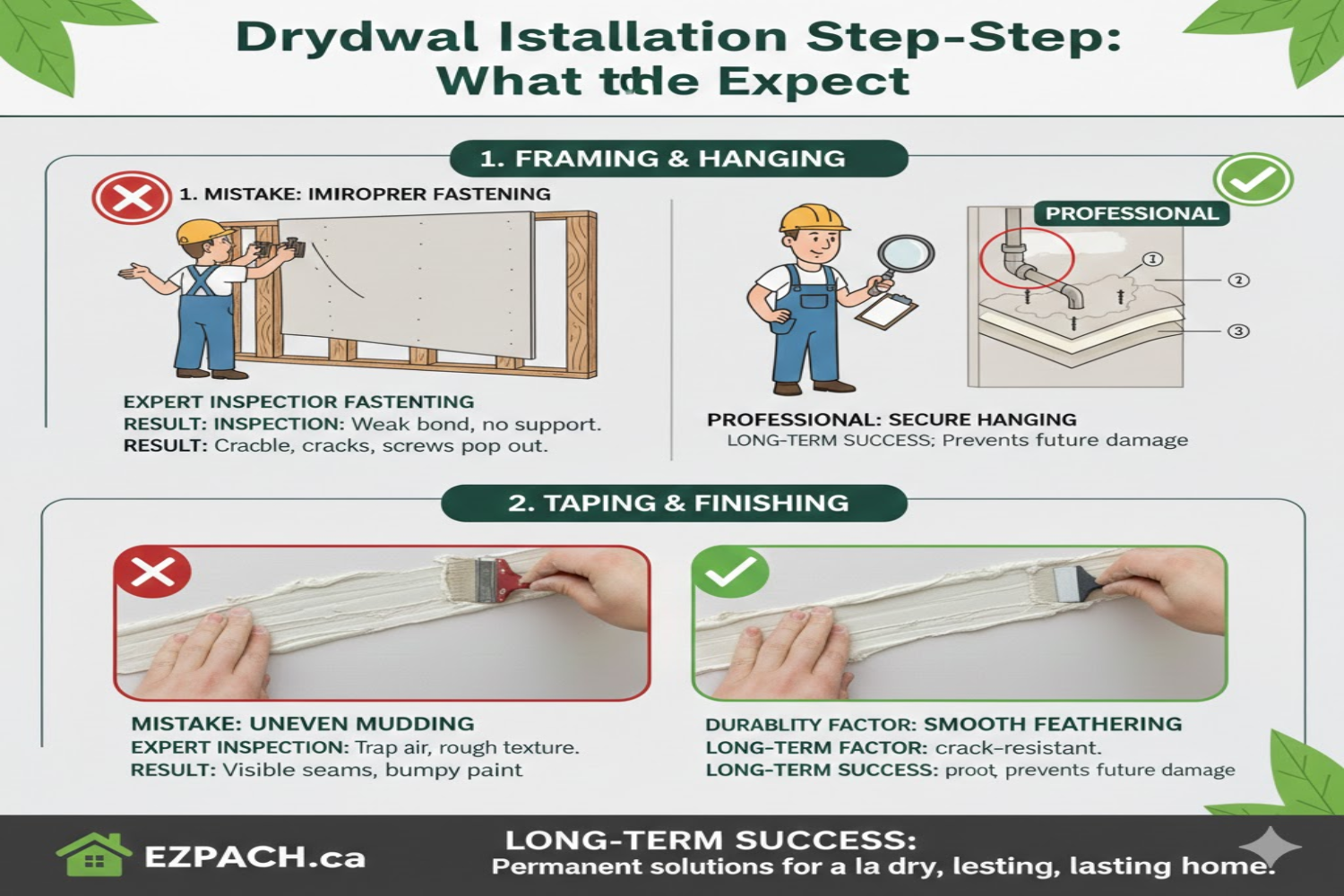 Drywall Installation Step-by-Step: What to Expect