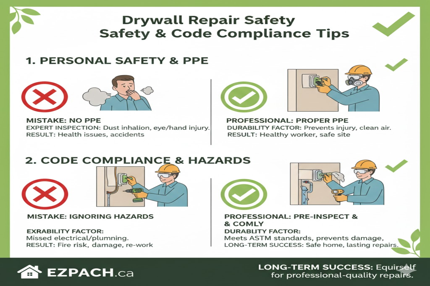 Drywall Repair Safety & Code Compliance Tips