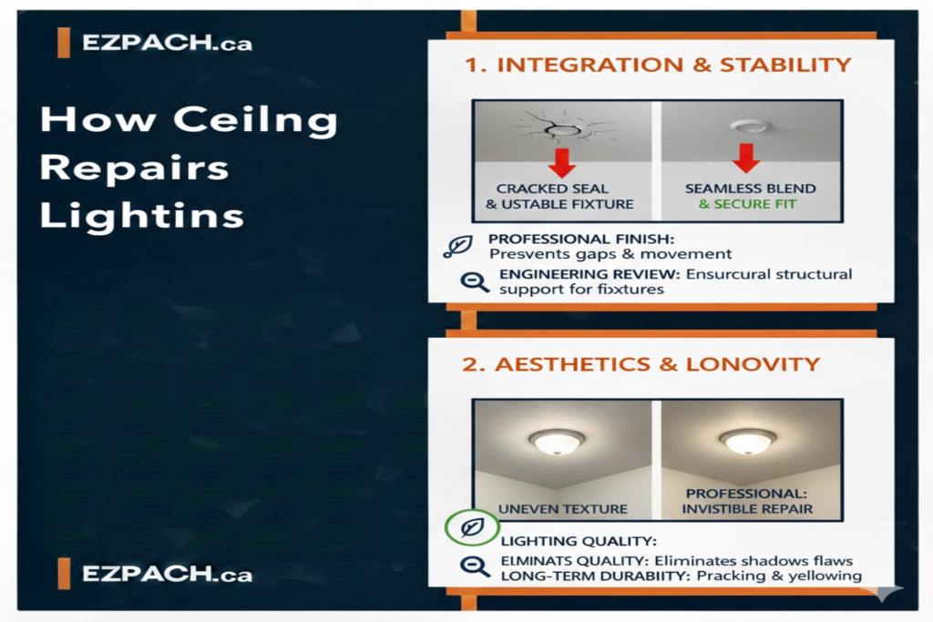 How Ceiling Repairs Impact Lighting Fixtures