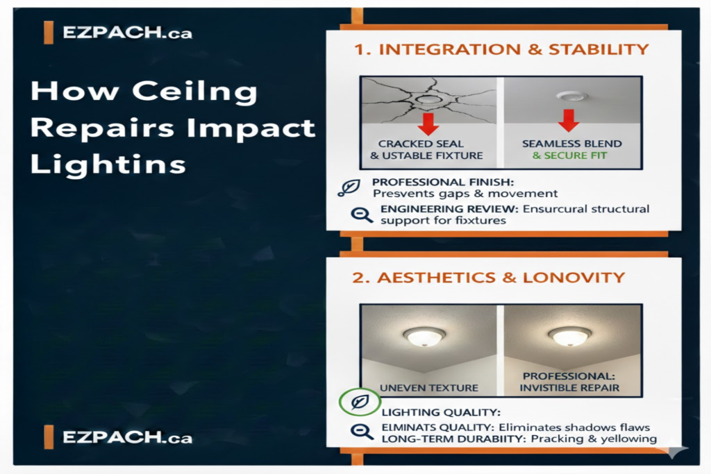 How Ceiling Repairs Impact Recessed Lighting