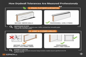 How Drywall Tolerances Are Measured Professionally