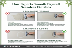 How Experts Smooth Drywall Seamless Finishes