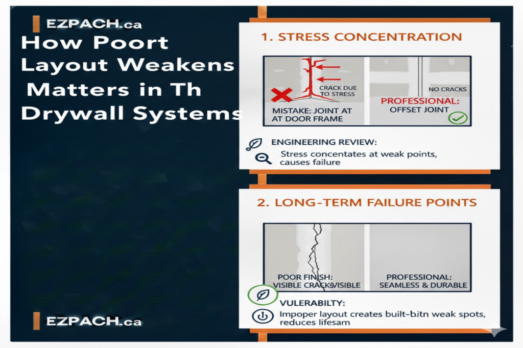 How Poor Joint Layout Weakens Drywall Systems