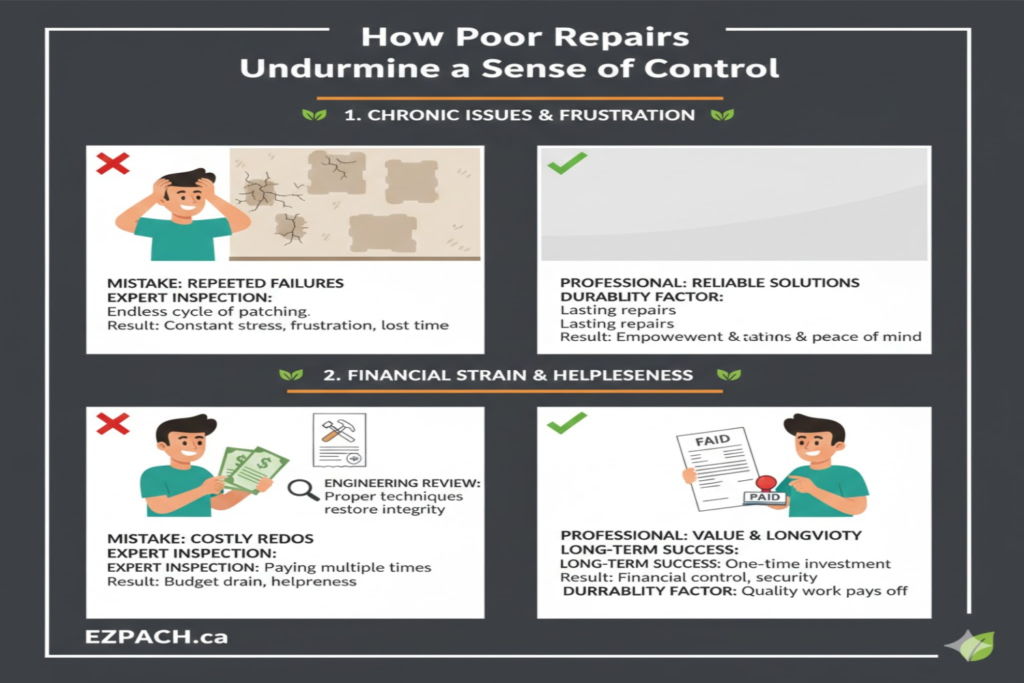 How Poor Repairs Undermine a Sense of Control