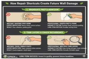 How Repair Shortcuts Create Future Wall Damage