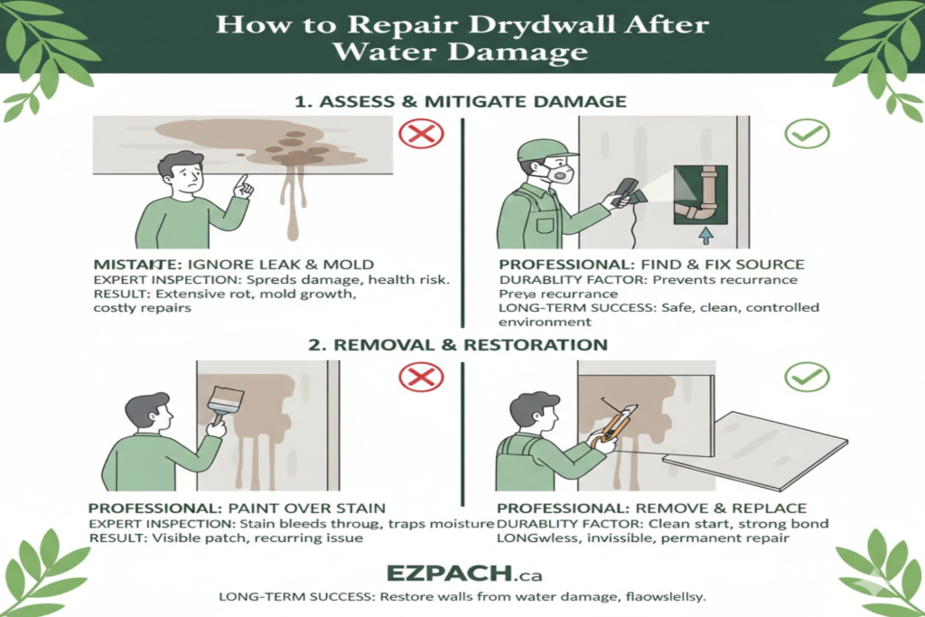 How to Repair Drywall After Water Damage