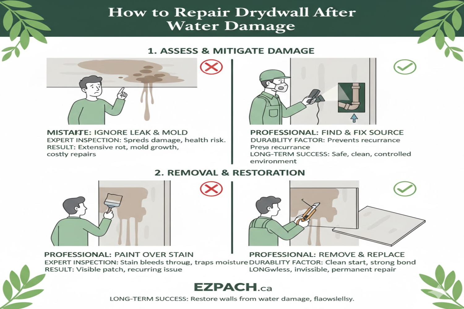 How to Repair Drywall After Water Damage
