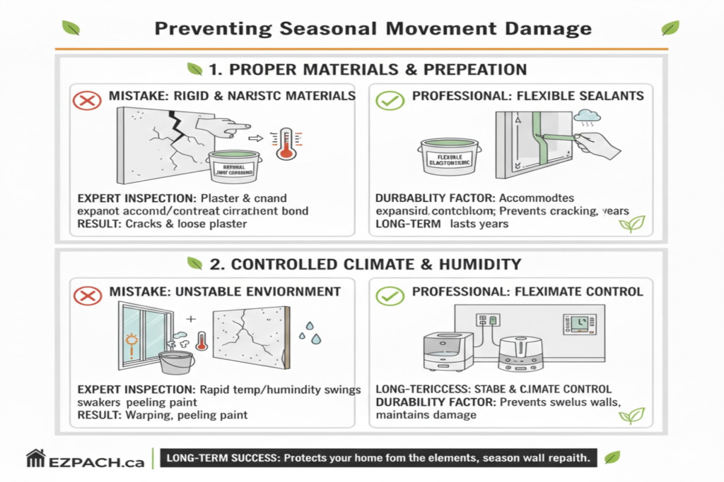 Preventing Seasonal Movement Damage