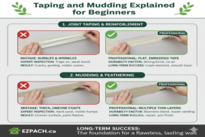 Taping and Mudding Explained for Beginners