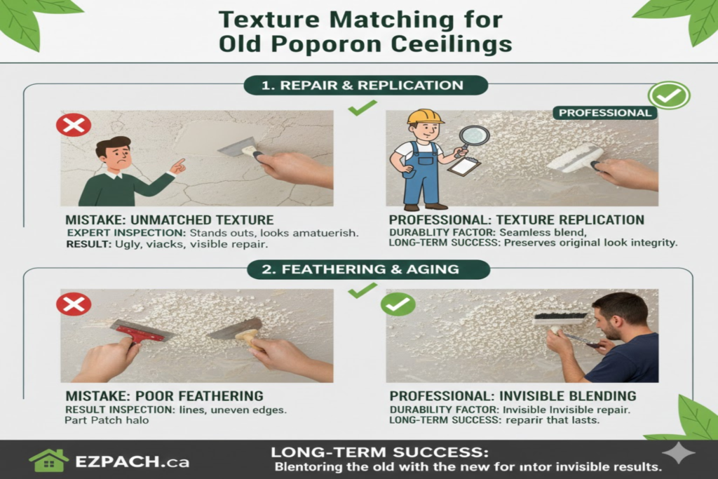 Texture Matching for Old Popcorn Ceilings