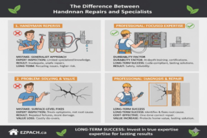 The Difference Between Handyman Repairs and Specialists