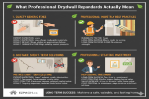 What Professional Drywall Repair Standards Actually Mean