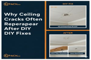 Why Ceiling Cracks Often Reappear After DIY Fixes