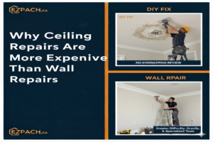 Why Ceiling Repairs Are More Expensive Than Wall Repairs