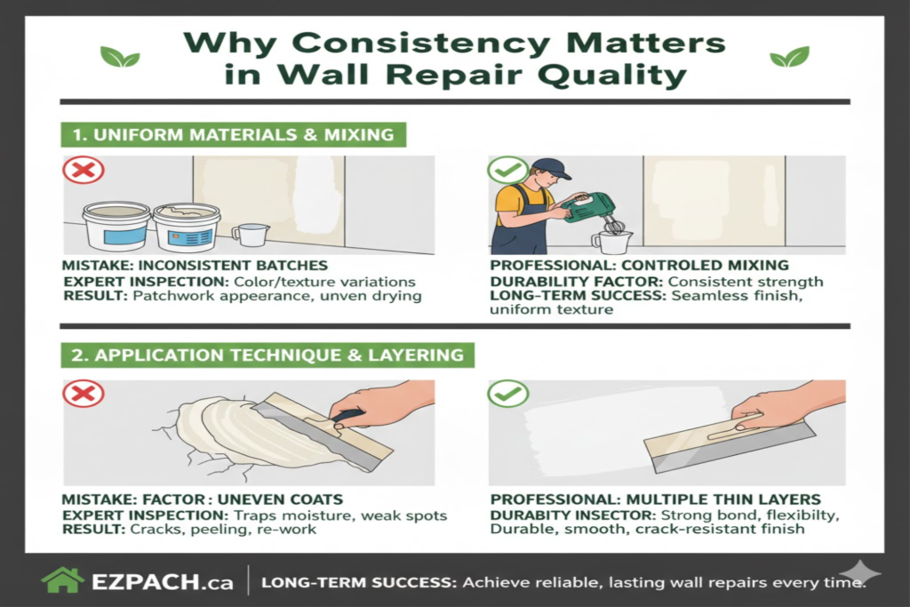 Why Consistency Matters in Wall Repair Quality