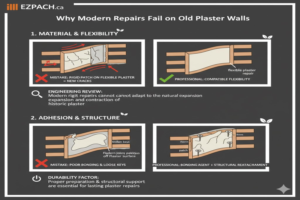 Why Modern Repairs Fail on Old Plaster Walls