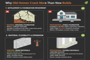 Why Old Homes Crack More Than New Builds