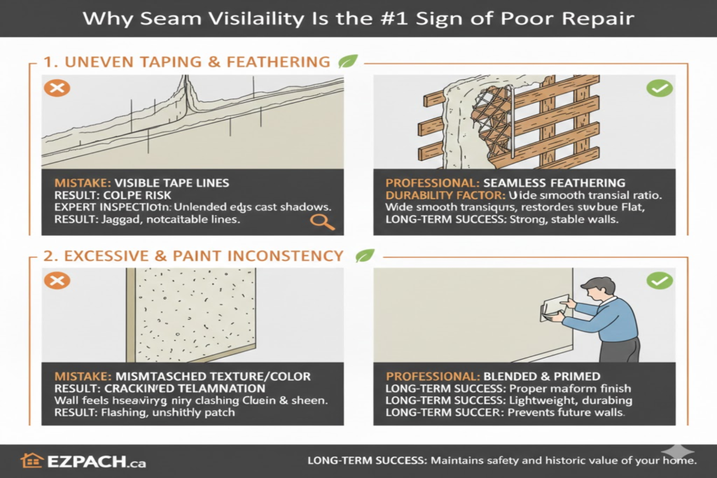 Why Seam Visibility Is the #1 Sign of Poor Repair