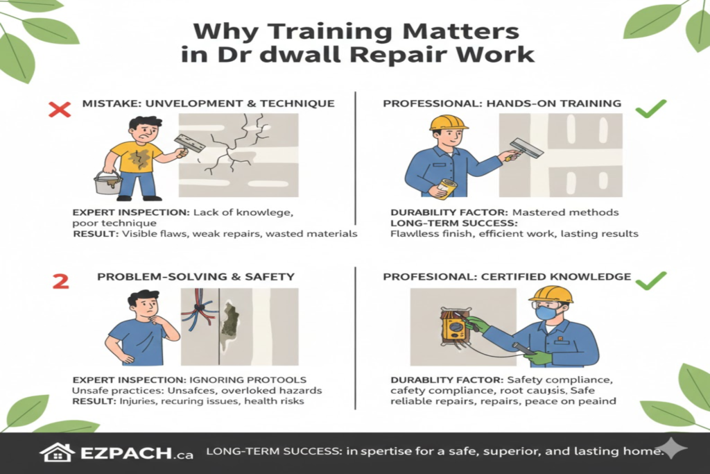 Why Training Matters in Drywall Repair Work